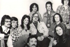 Gilda Radner, John Belushi, Bill Murray, Harold Ramis and friends